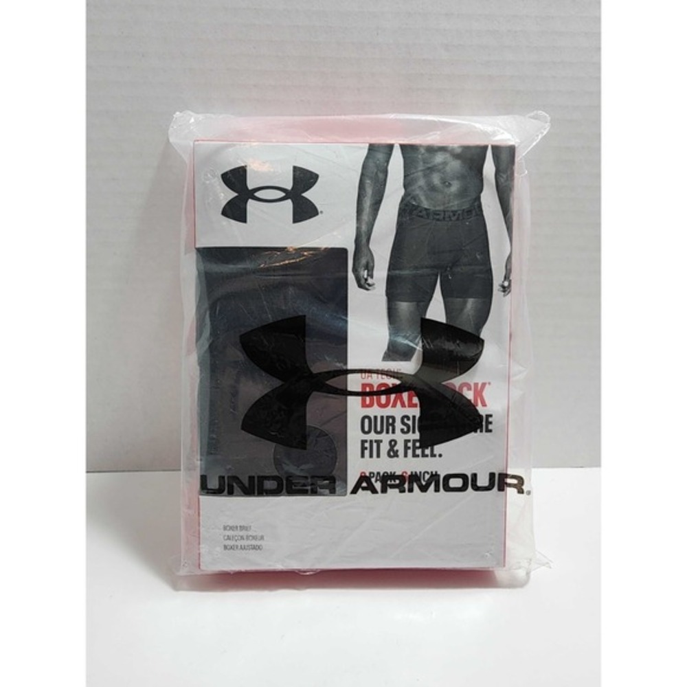 Under Armour Mens UA Tech 6" Boxerjock Boxer Briefs Underwear Size 5X 5XL 2 Pack